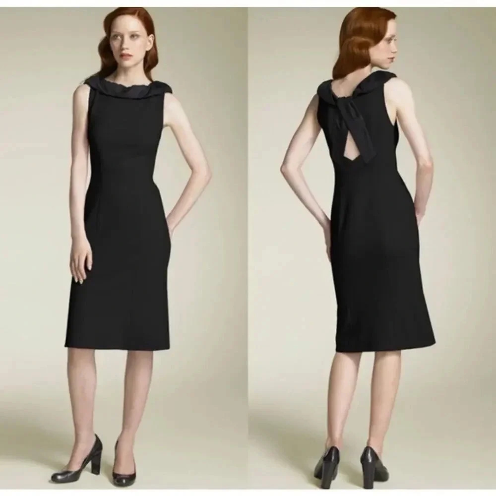 Diane Von Furstenburg wool silk Cocktail formal dress size 12 Homecoming Wedding